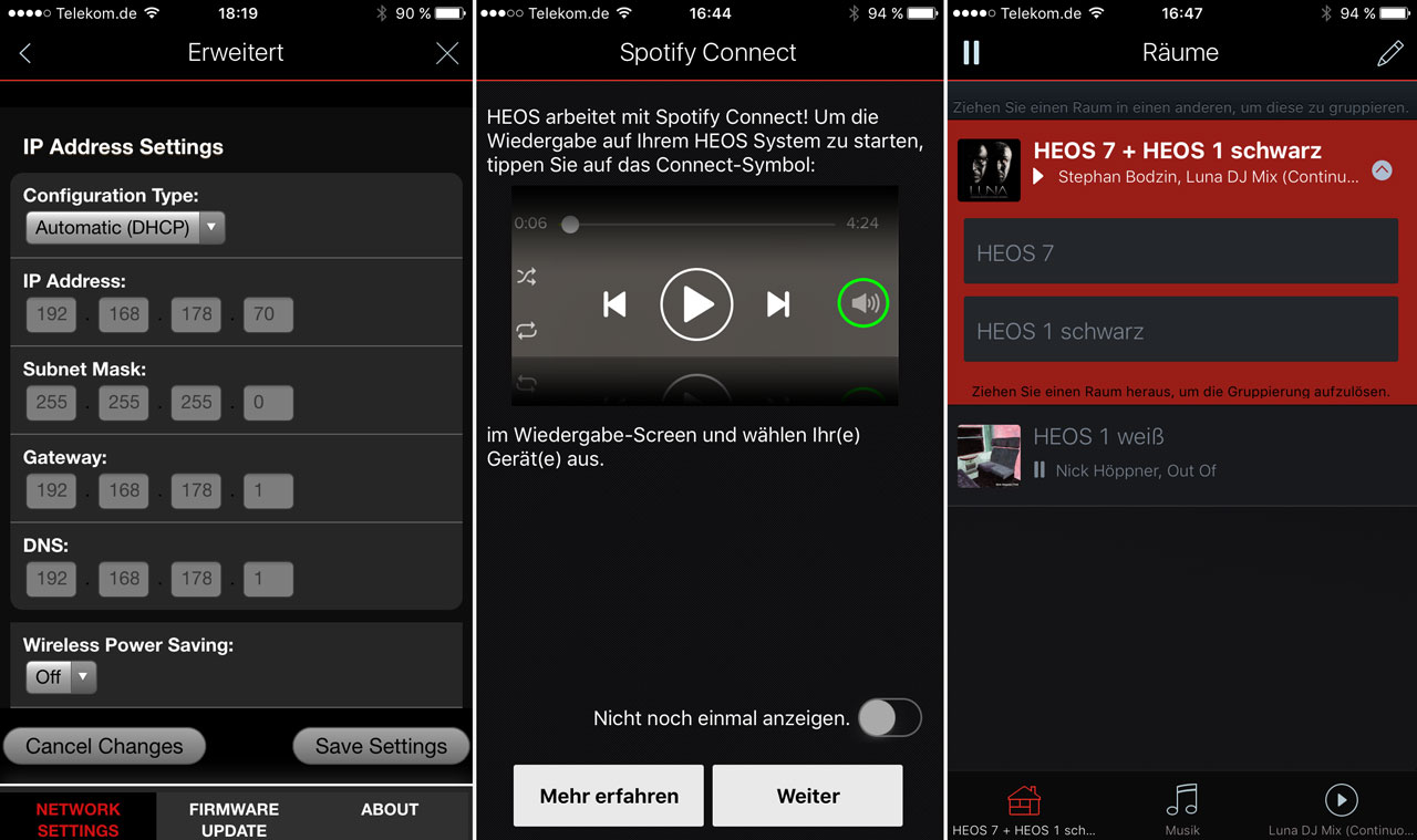 heos_app_bedienung Multiroomlautsprecher.de